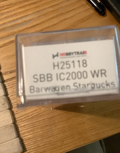 SBB IC2000 WR Starbucks Double Deck coach– Hobbytrain H25118