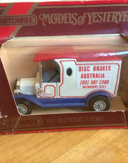 Disc Brakes Australia  Model T Ford – MATCHBOX Models of Yesteryear Y-12