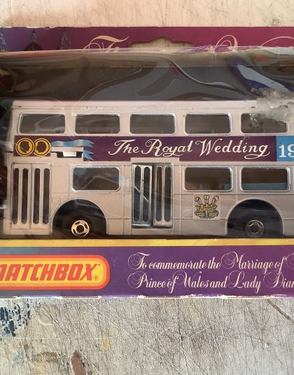 London Bus Royal Wedding Charles Diana  – Matchbox – Krw15