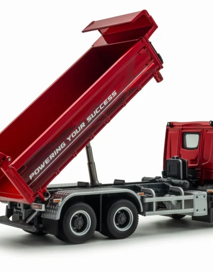 DAF XD Tipper – Flame Red   – Holland Oto 1:87 scale