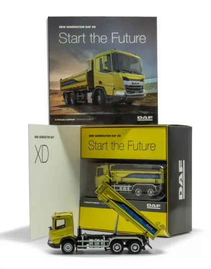 DAF XD Tipper – Tuscan Yellow  – Holland Oto 1:87 scale