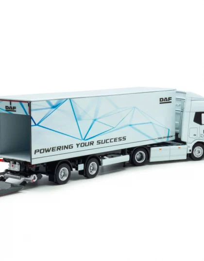 DAF XD Electric truck with trailer ”Powering your success’ –  Holland Oto 1:87 Scale