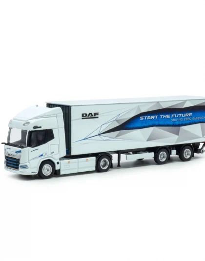 DAF XD Electric truck with trailer ”Start the future” – Holland Oto 1:87 Scale