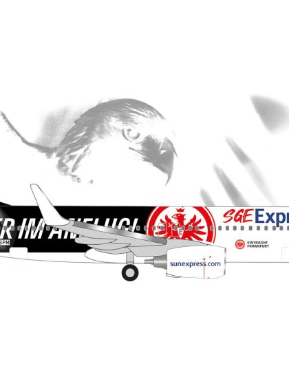 Boeing 737-800 Sun Express TC-SPM Adler im Anflug – Herpa 538107