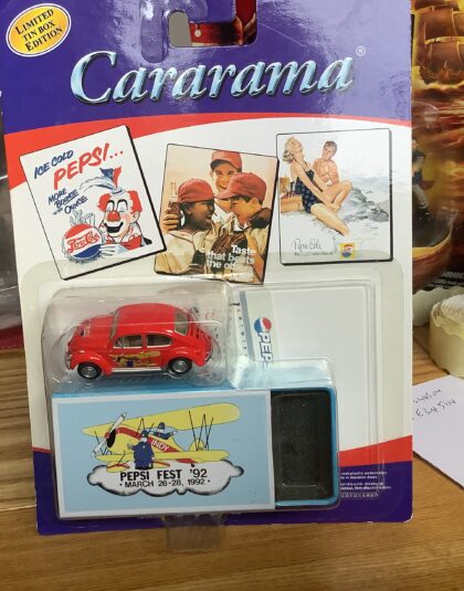 Cararama Pepsi VW Beetle in Tim – 1:72 scale