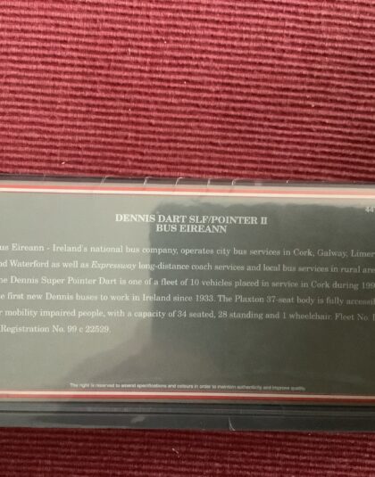 Bus Eireann  Dennis Dart  – Original Omnibus 44707 pre owned