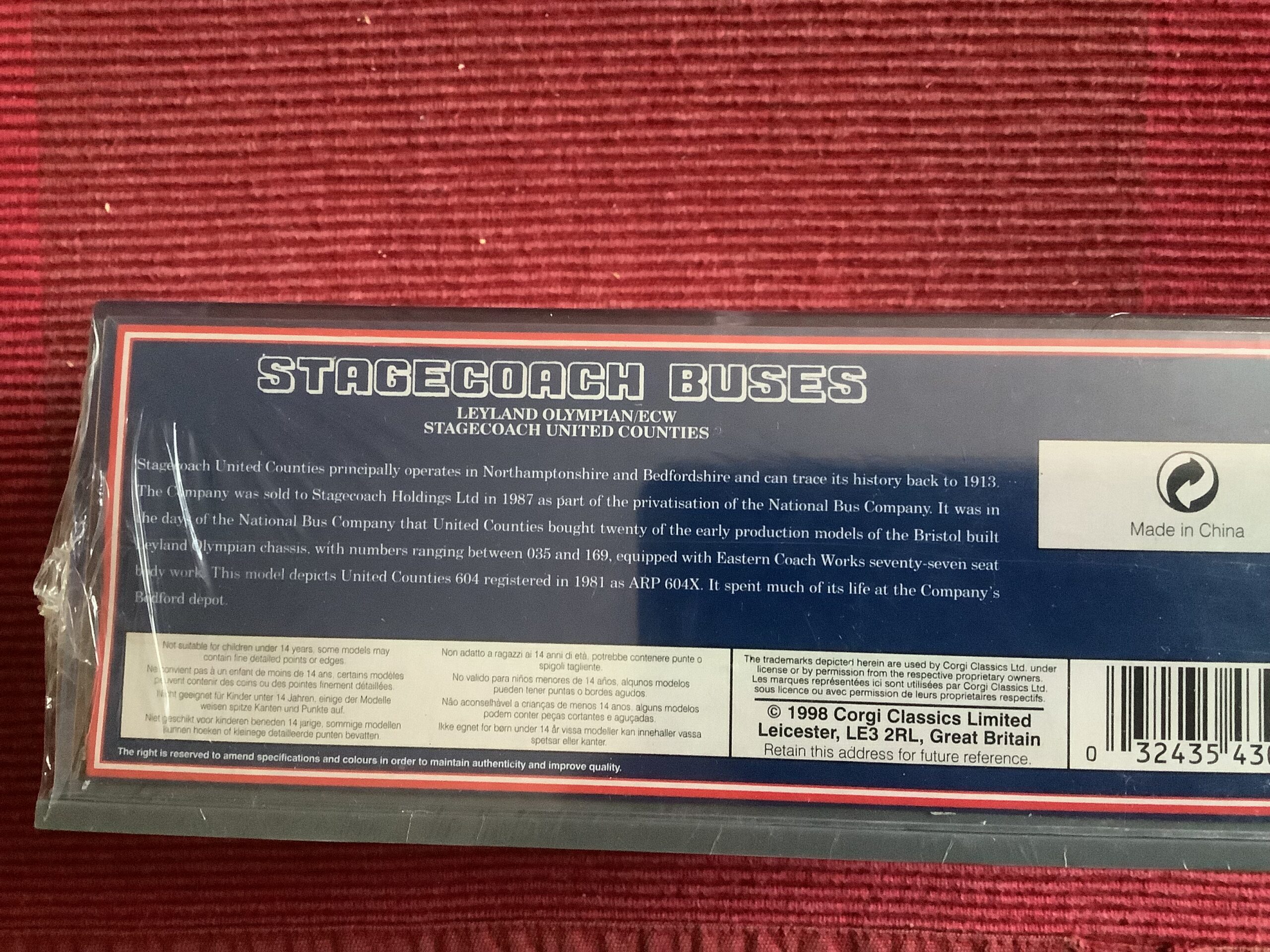 Stagecoach United Counties Leyland Olympian - Original Omnibus 43009 pre owned - Image 2