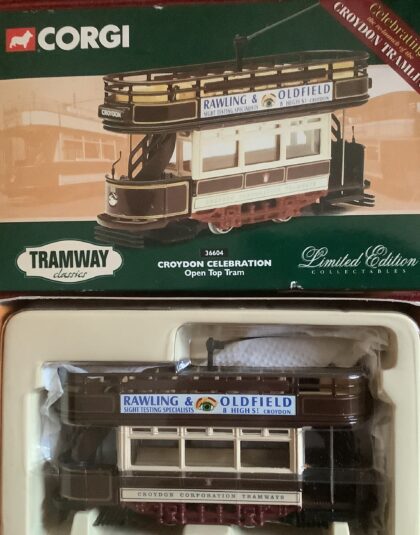 Croydon Celebration Open Top Tram – CORGI tramway 36604  pre owned