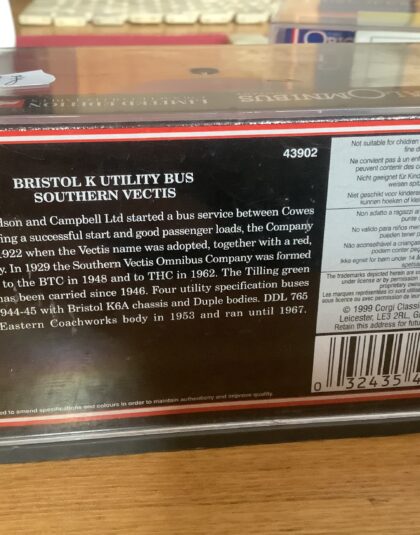 Southern Vectis Bristol K Utility – OOC 43902