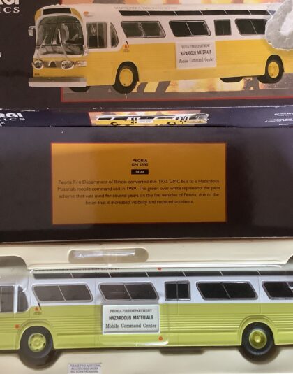 Peoria Fire Department GMC bus –  Corgi 5300 1:50 Scale