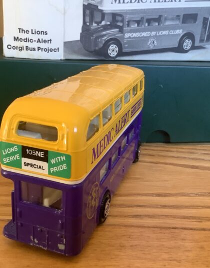 Medic Alert Routemaster – Lions Club Corgi special pre owned