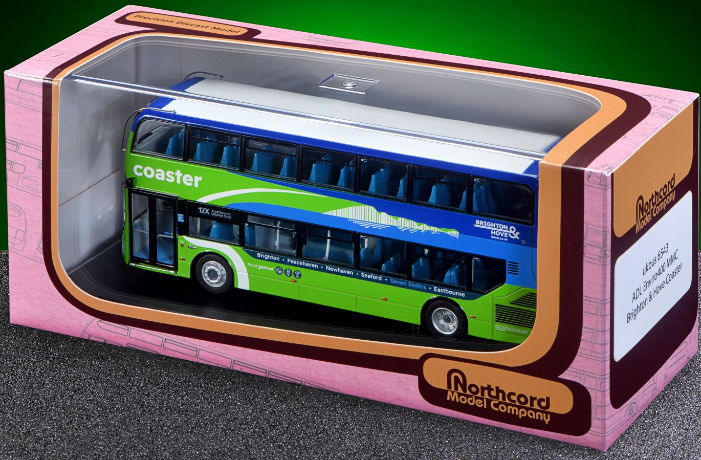 Brighton & Hove Coaster AD Enviro 400 - Creative Master Northcord Ukbus 6543 - Image 2