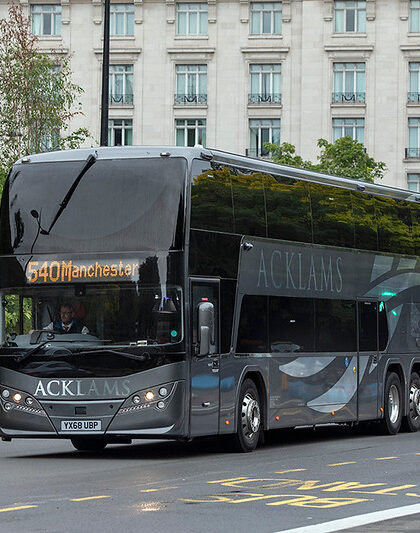 Acklams Plaxton Panorama – Destination  540 Manchester  1:76 Scale