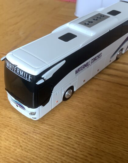 Watermill Coaches Mercedes Tourismo 1/87 HO scale – Holland Oto models done with waterslide transfers