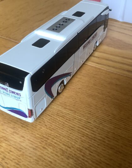 Watermill Coaches Mercedes Tourismo 1/87 HO scale – Holland Oto models done with waterslide transfers