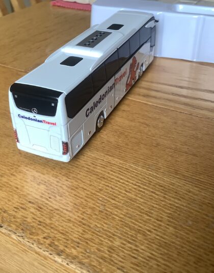 Caledonian Travel NEW Livery Mercedes Tourismo – HollandOto 1:87 scale  Done by Buckie Model Centre with water slide transfers