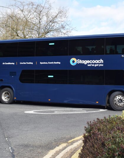 Stagecoach Steel Blue Plaxton Panorama – Destination  X26  Kilmarnock