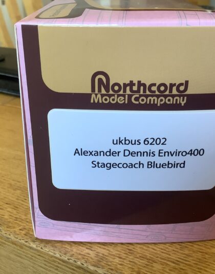 NORTHCORD UKBUS 6202 ALEXANDER DENNIS ENVIRO400 STAGECOACH BLUEBIRD