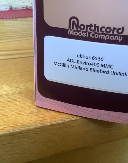 Northcord UKBUS6536 ADL E400MMC McGills Midland Bluebird Unilink 8937 SN65 CVL