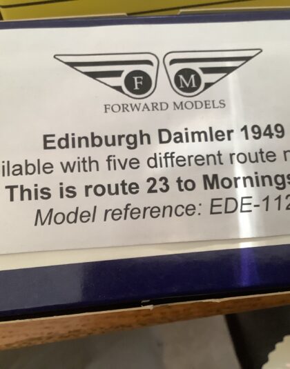 Edinburgh City Transport Daimler – Forward Models EDE 1123