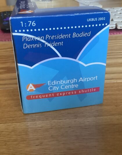 Edinburgh Airport City shuttle – Plaxton President Trident – Northcord UKBUS 2002