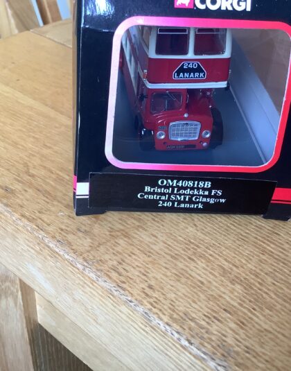 Central SMT Bristol Lodekka FS  – OM 40818B  dest 240 Lanark