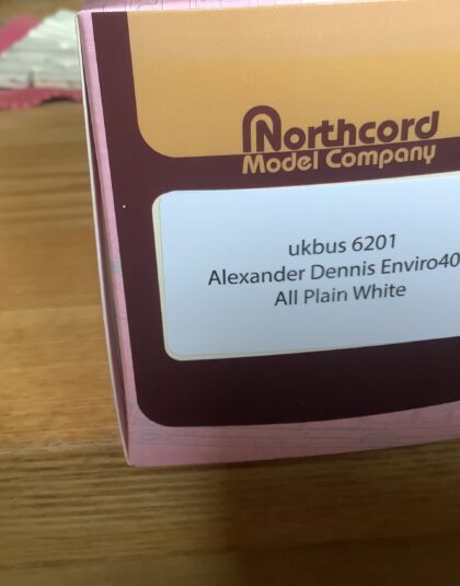 Alexander Dennis Enviro 400  – WHITE – Northcord UKBUS 6201