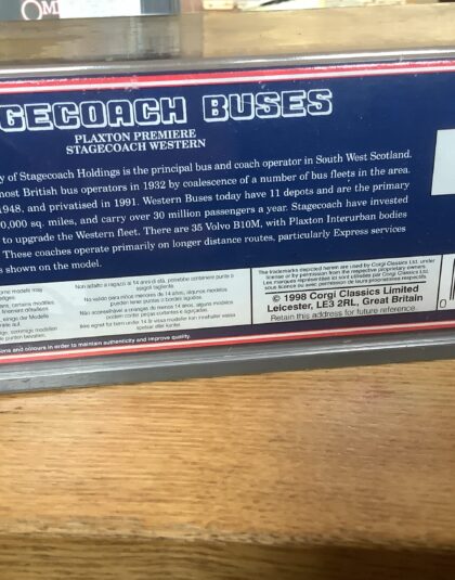 Stagecoach western Plaxton Premier – OOC 43305