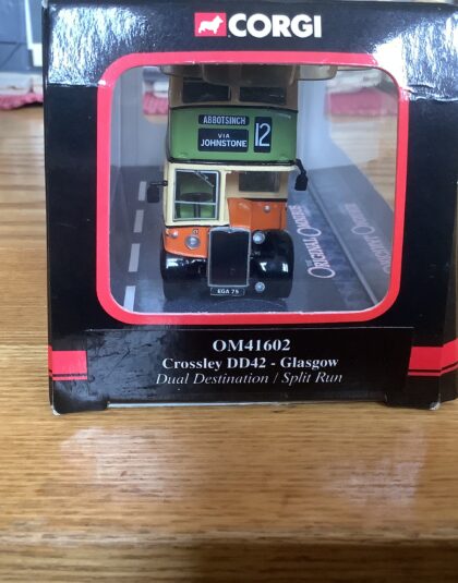 Glasgow Crossley DD42 dest 12 Abbotsinch  – OOC OM 41602