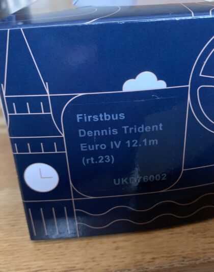 First Aberdeen Dennis Trident – Route 1- 80M 76001